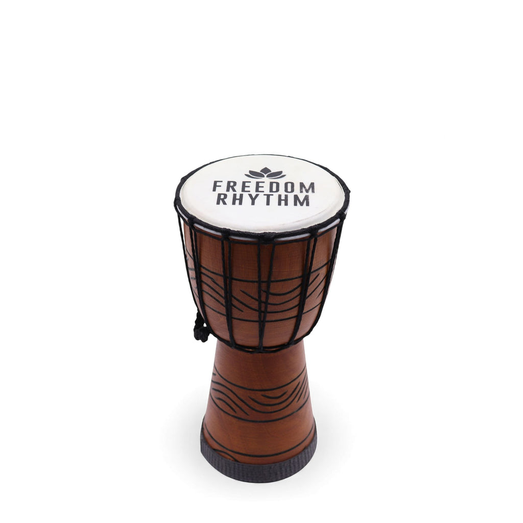 Malý profesionálny bubon djembe – Freedom Rhythm (vysoký tón) – malý 30cm (priemer 15cm)