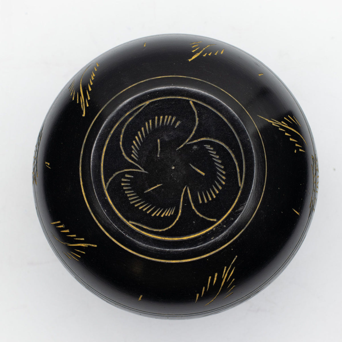 Tibetská mísa ve tvaru kotlíku – magická houba, žlutá (15cm)