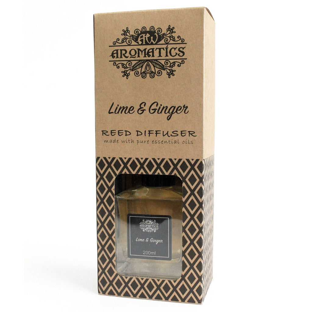 200 ml lime és gyömbér illóolajos nádpálcás illatosító