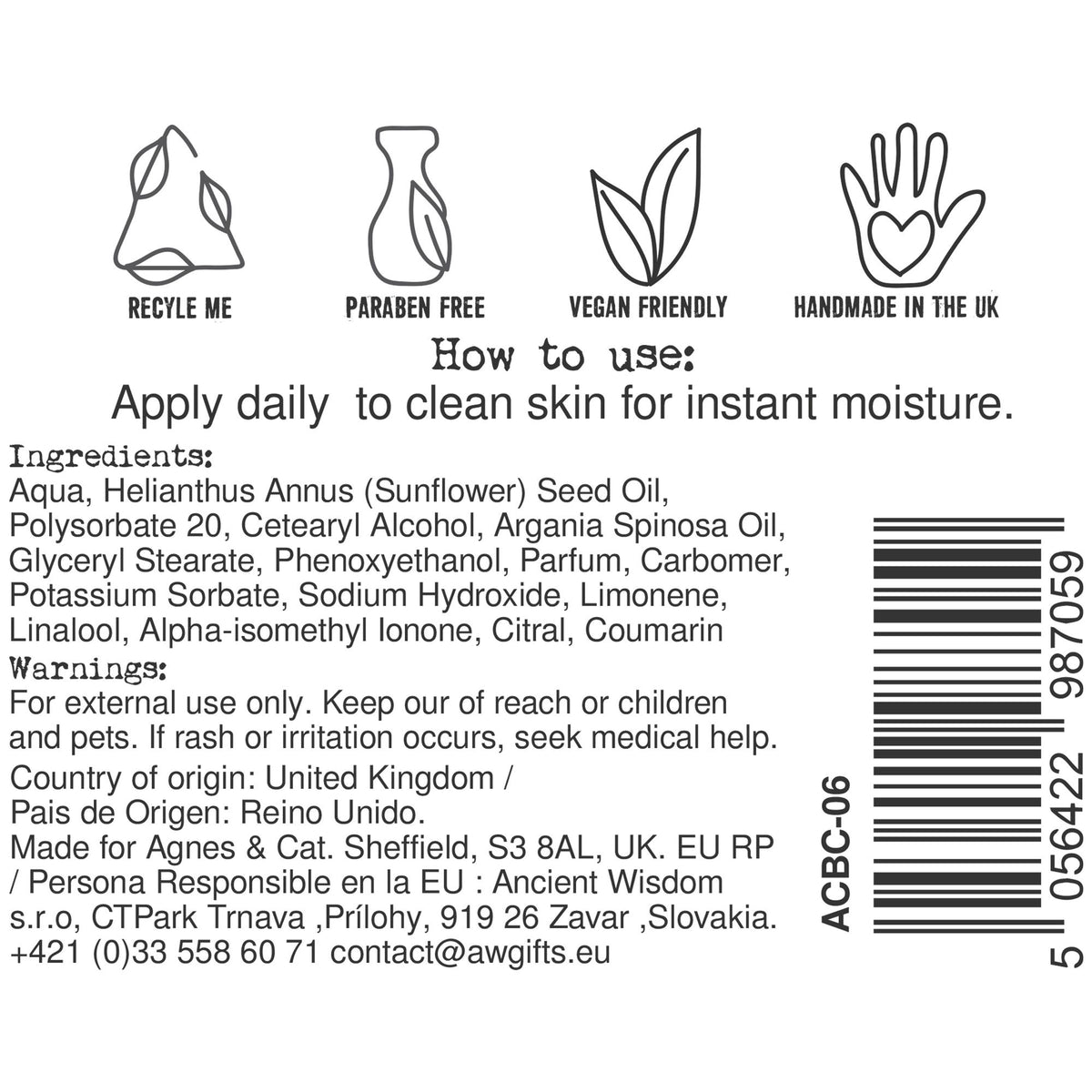 Kéz- és testápoló krém - Provence - 300 ml