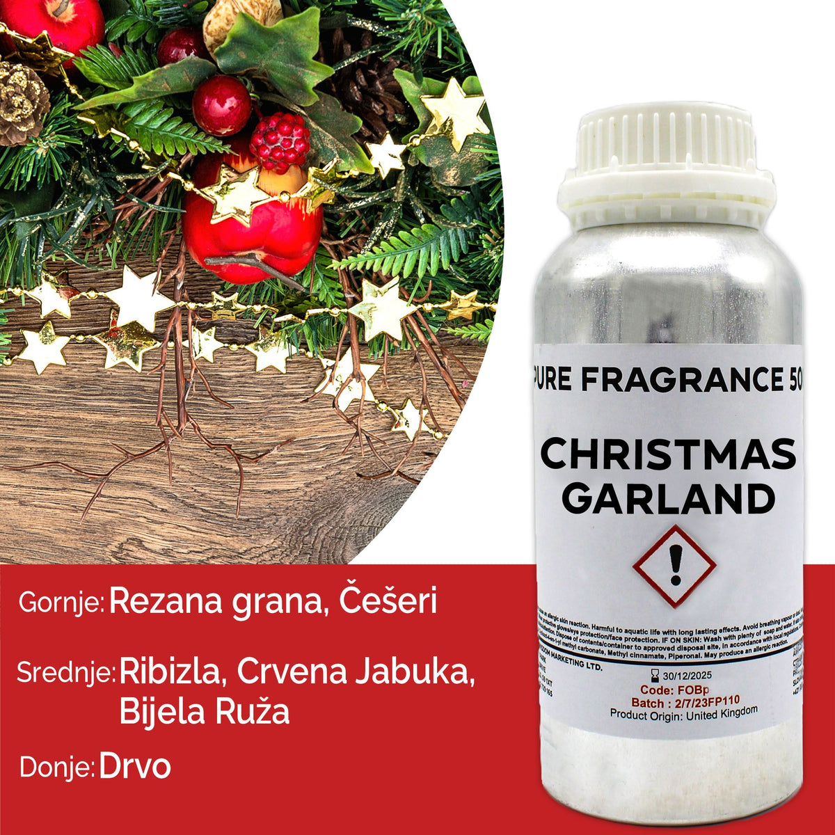 Christmas Garland Pure Fragrance Oil - 500ml