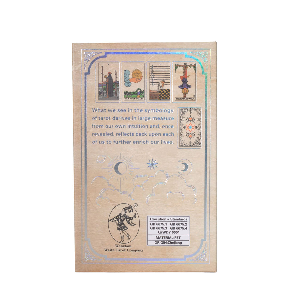 Ezüstfóliás Waite tarot kártya szett - füzettel
