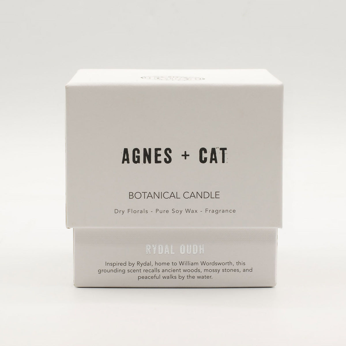 Agnes + Cat botanická svíčka ze sójového vosku – Rydal Oudh