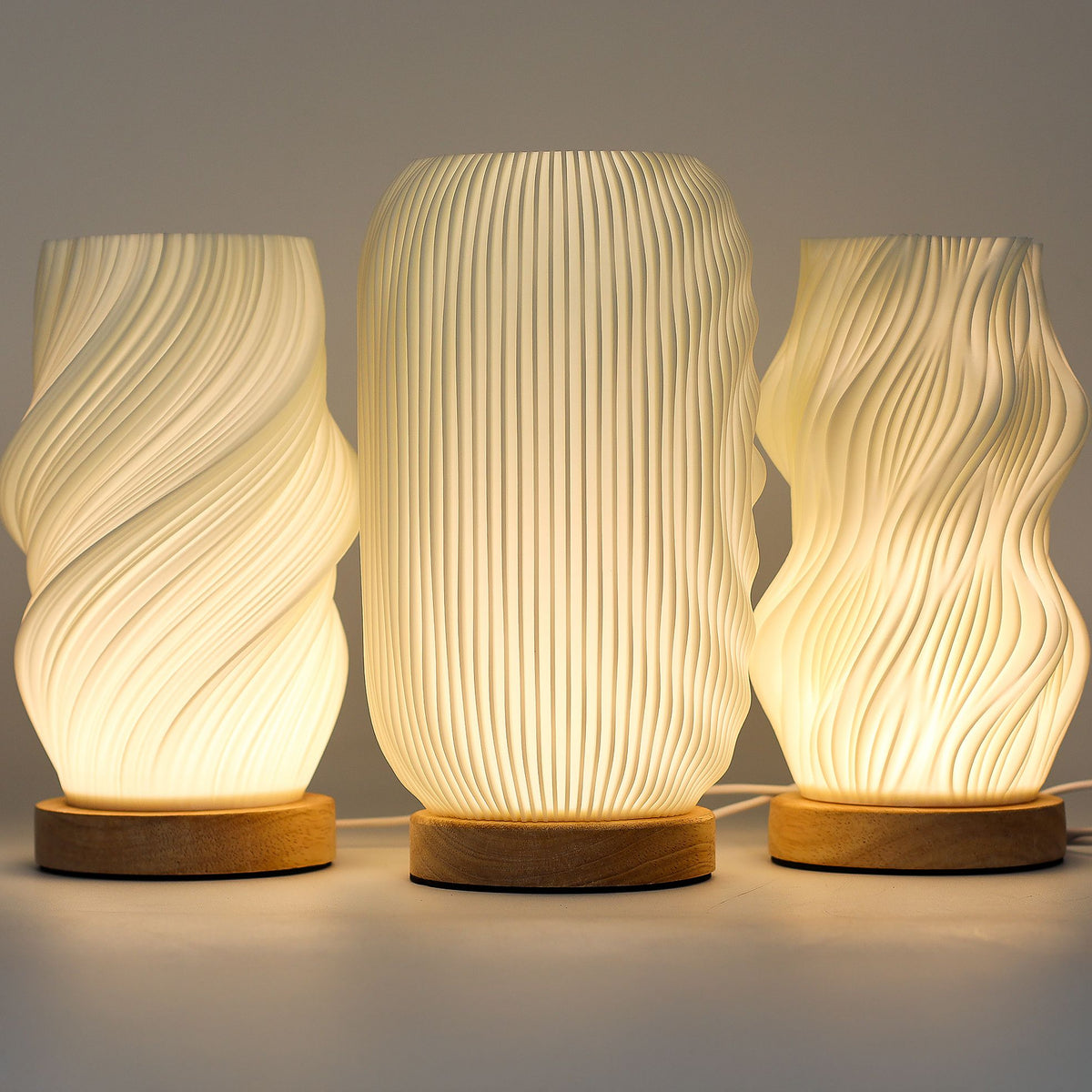 New Wave Lamp - USB - 3 settings - Cloud Twisted