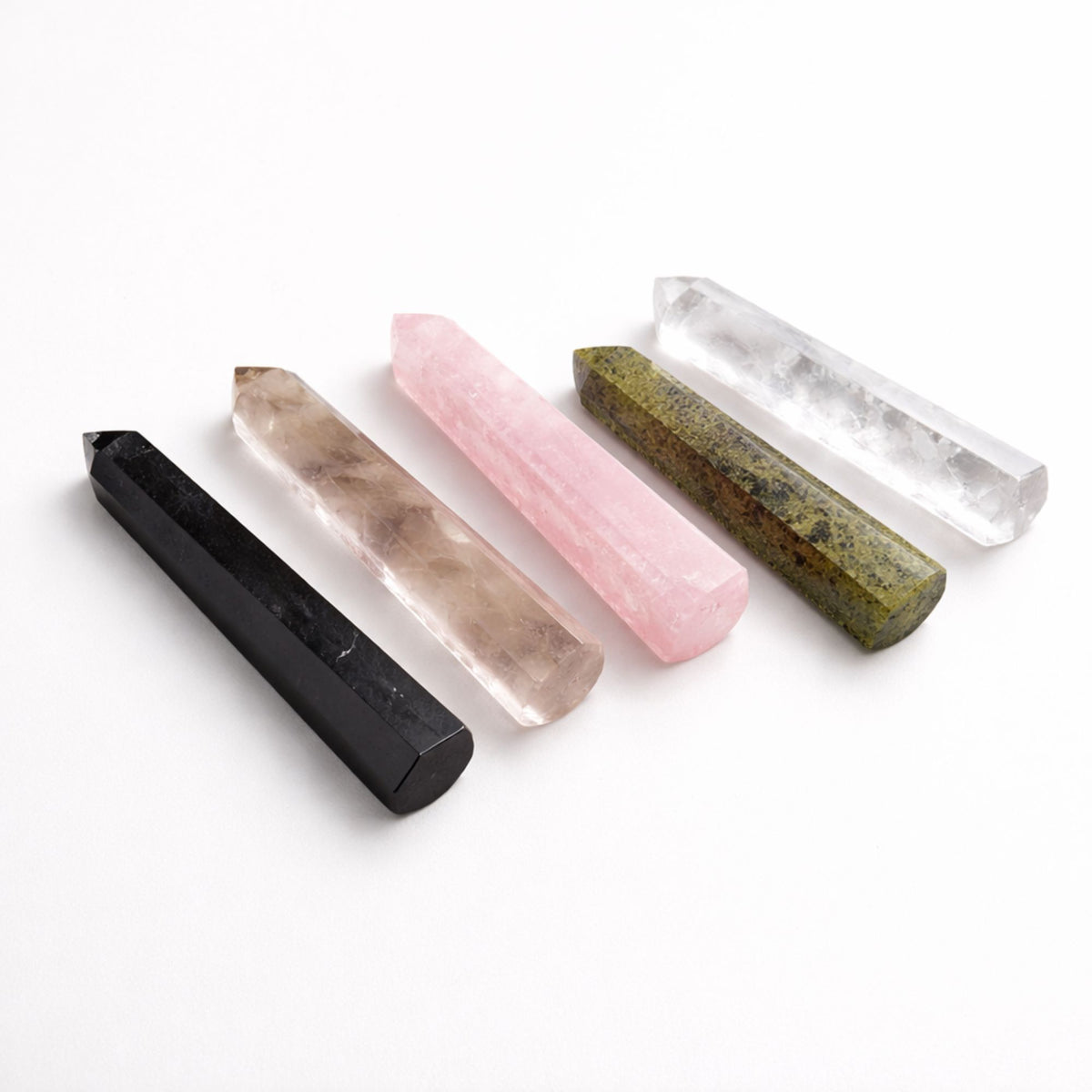 Gemstone Six Face Obelisk Point approx 11cm - Smoky Quartz