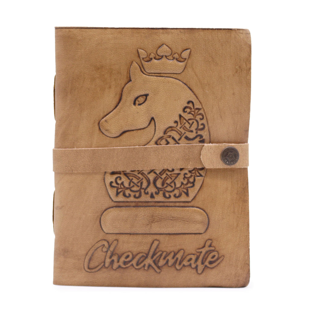 Dekorativní kniha Checkmate – světle béžová, 200 stran s nepravidelnou hranou, 20x15cm