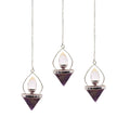 Edelstein-Pendel Laterne des Lebens - Amethyst & Bergkristall