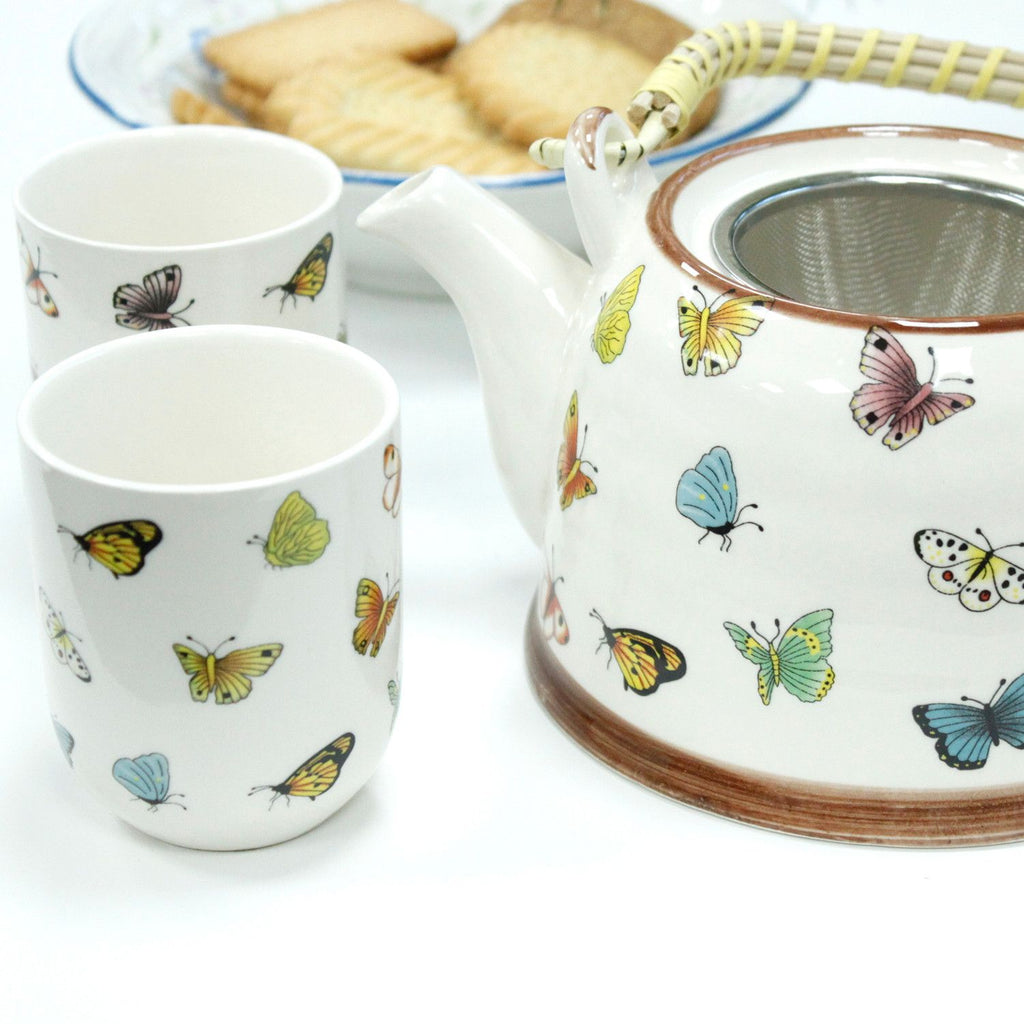 Kräuter-Teekannen-Set - Schmetterlinge