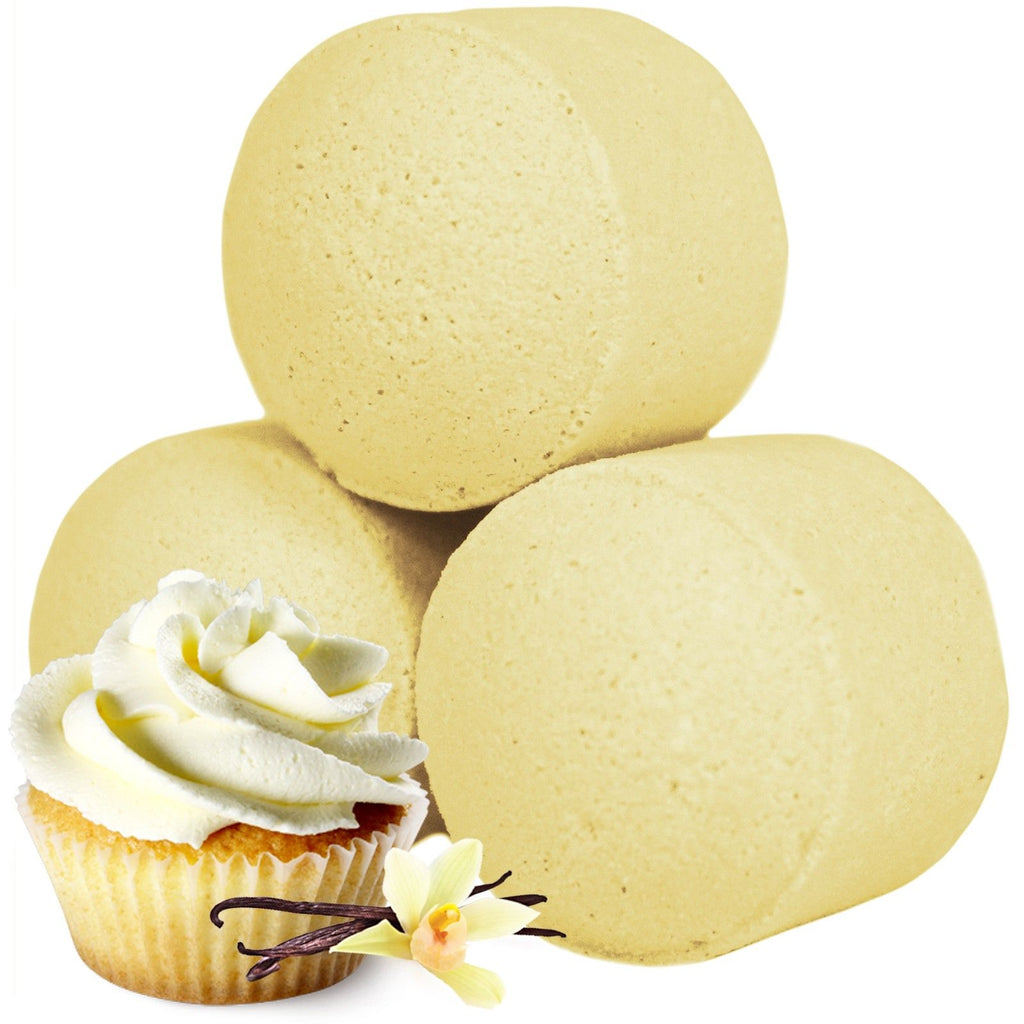 Chill Pills – šumivé tablety do koupele, krabice 1,3 kg – vanilkový cupcake