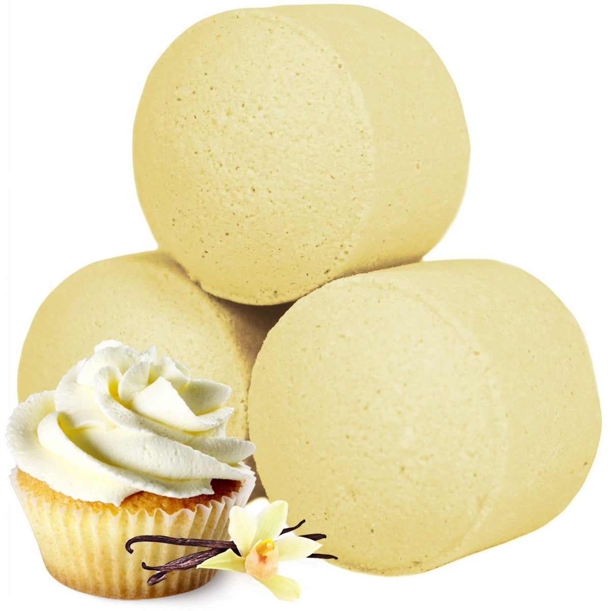 Chill Pills – šumivé tablety do koupele, krabice 1,3 kg – vanilkový cupcake