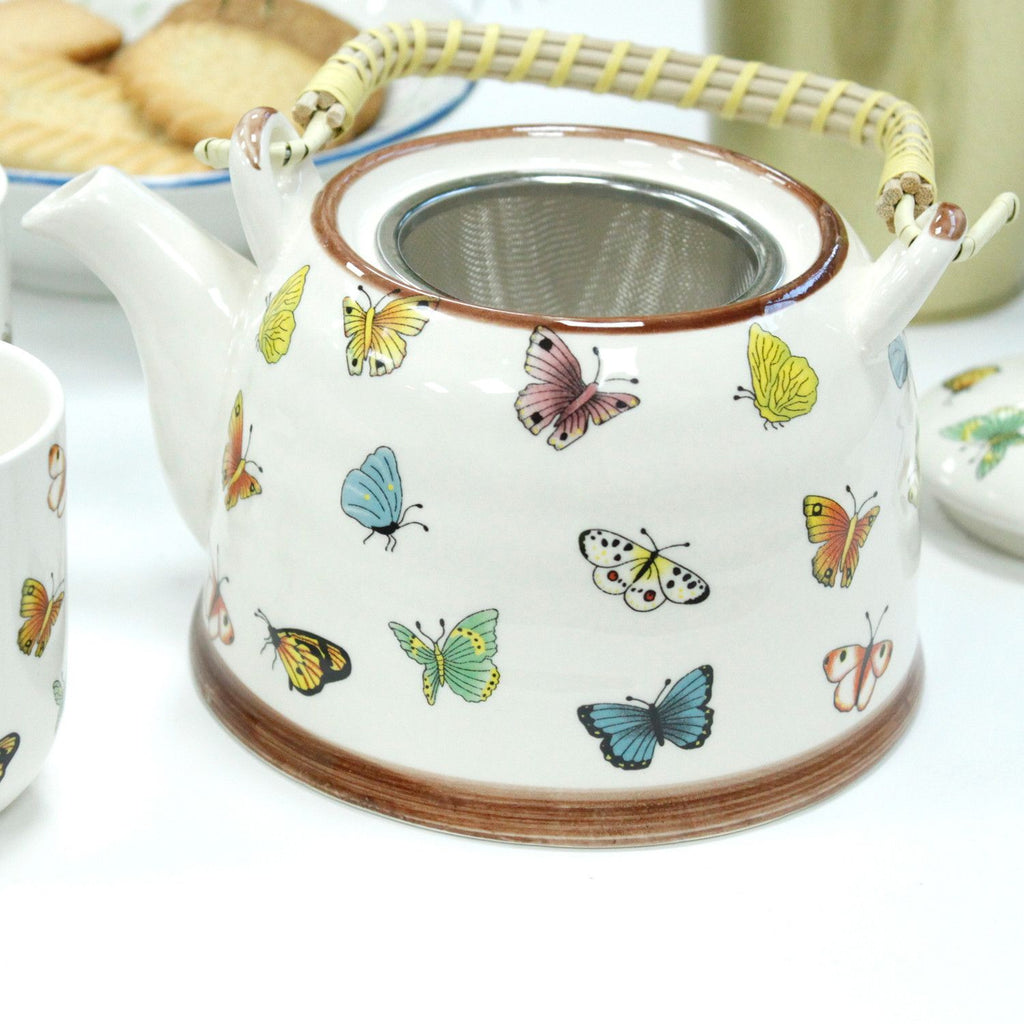 Kräuter-Teekannen-Set - Schmetterlinge
