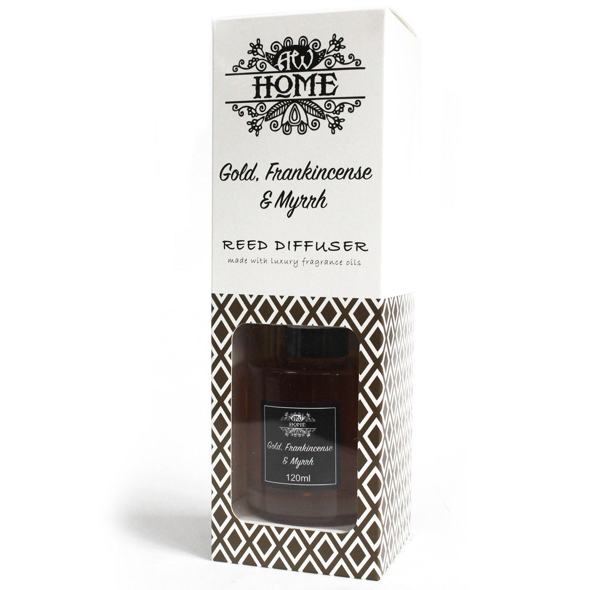 120 ml nádpálcás illatosító - arany, tömjén és mirha