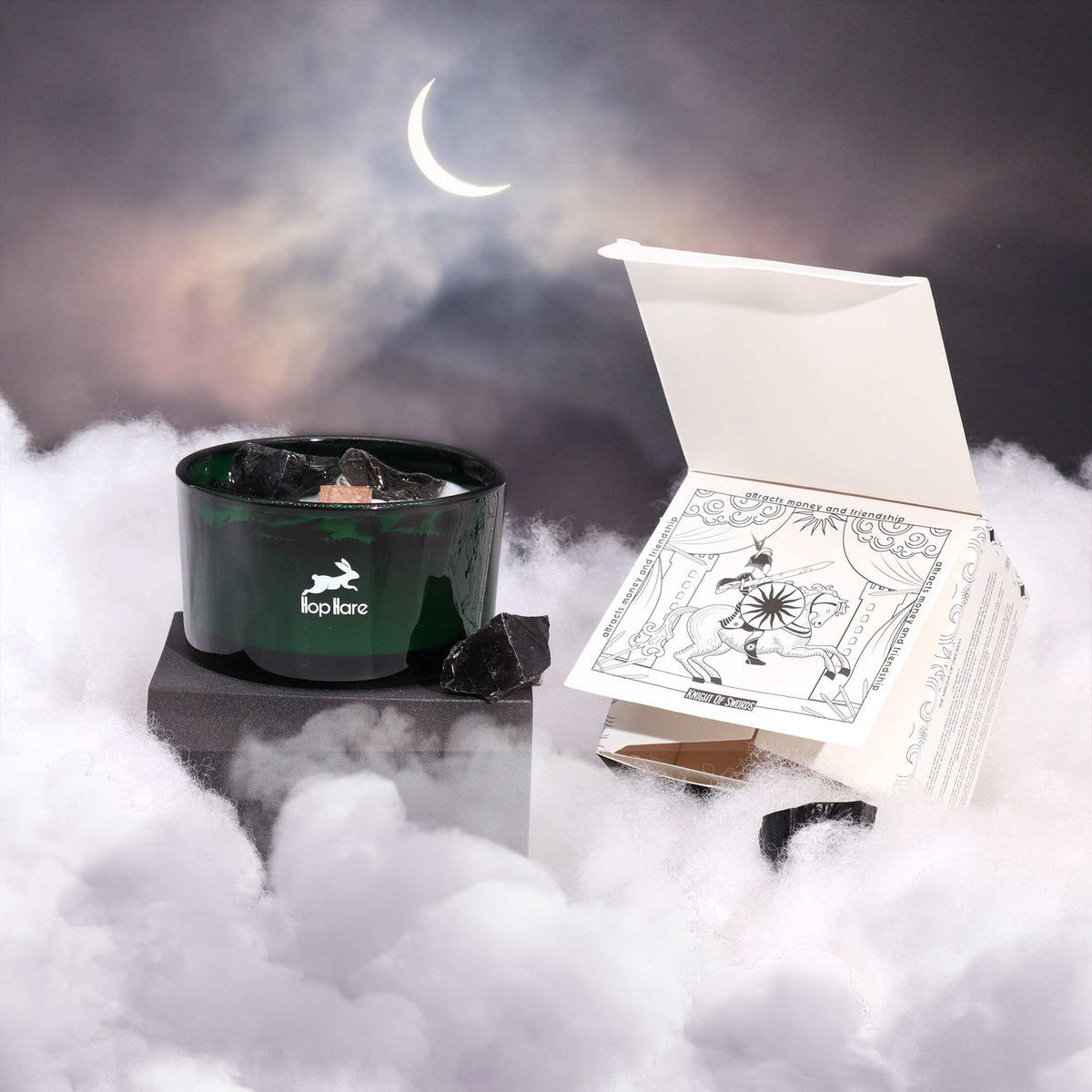 Hop Hare Crystal Magic virággyertya - Kardok királya