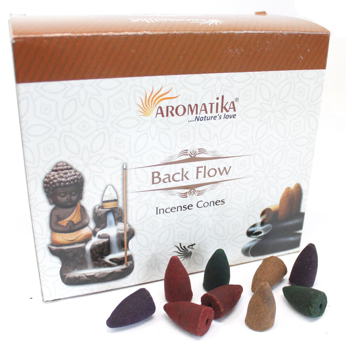 Aromatica visszafolyós füstölőkúp – rózsa