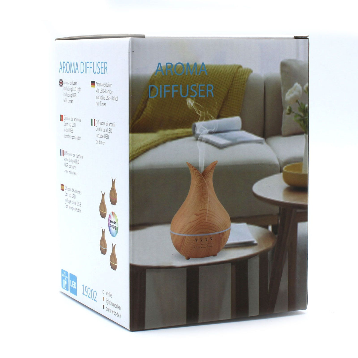 Atomizér Palermo – USB – zmena farieb – časovač