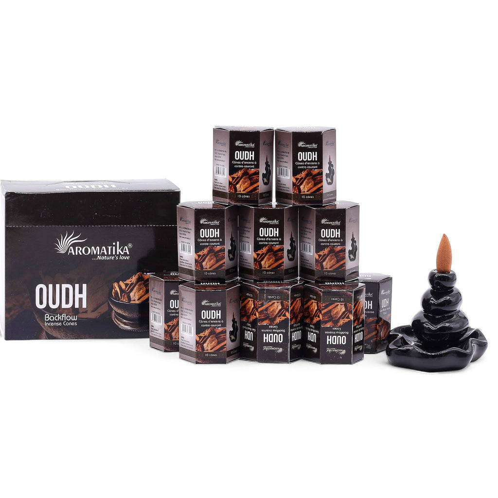 Masala visszafolyós füstölőkúp, 10 db – oudh