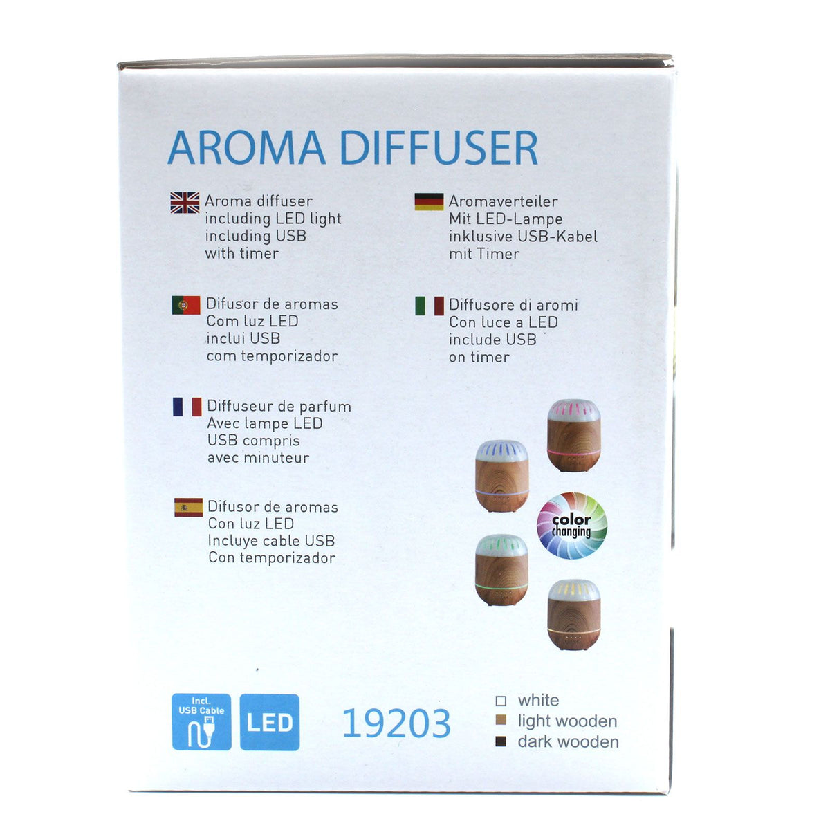 Atomizér Palermo – USB – zmena farieb – časovač