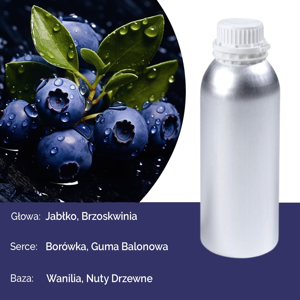 Fekete áfonya tiszta parfümolaj - 500 ml