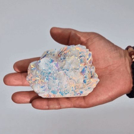 Lrg Enhanced Quartz - Aura Angel Quartz (approx 300-450gm 8-15cm)