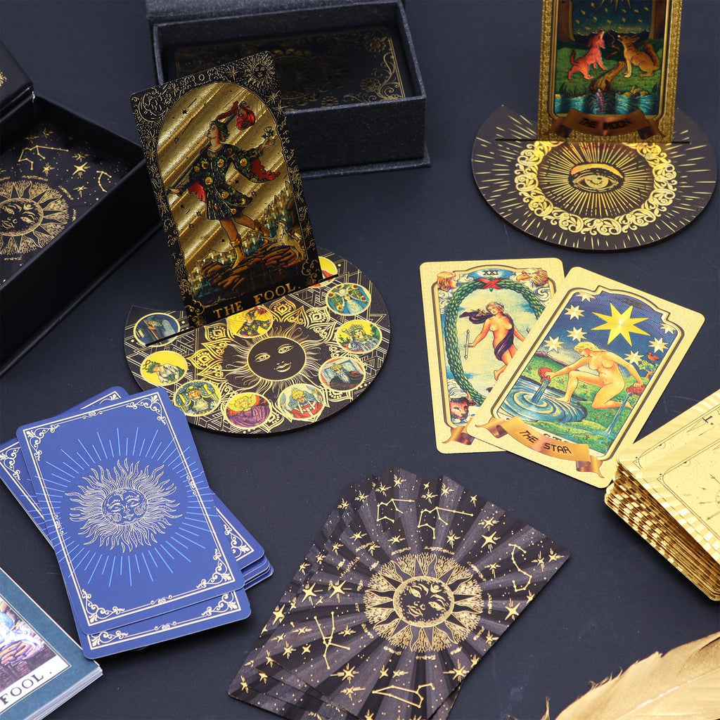Tarotkarten-Set mit Goldfolie - inkl. Begleitheft