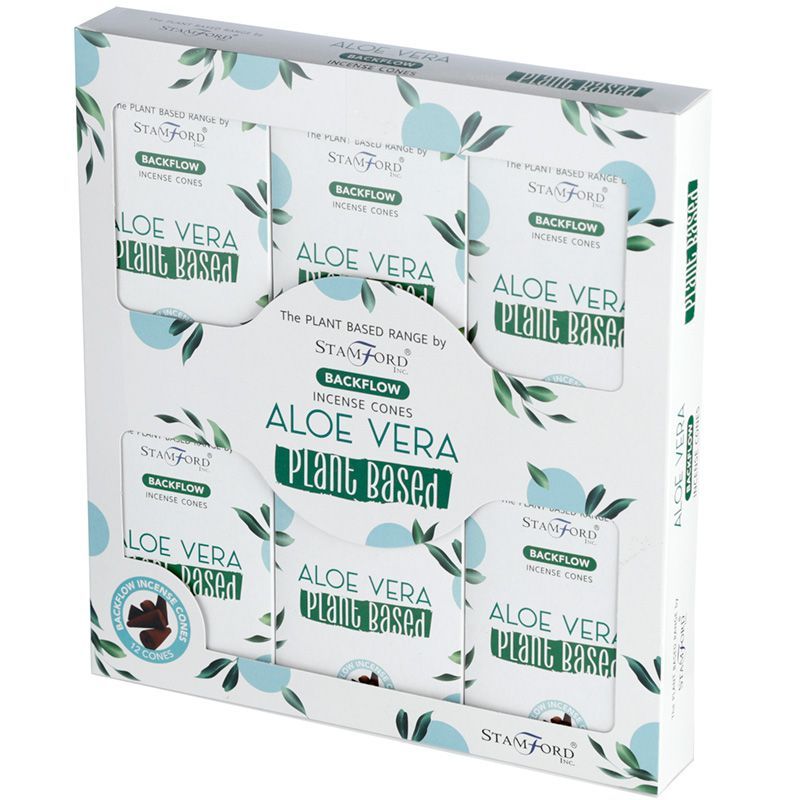 Növényi alapú visszafolyós füstölőkúp – aloe vera