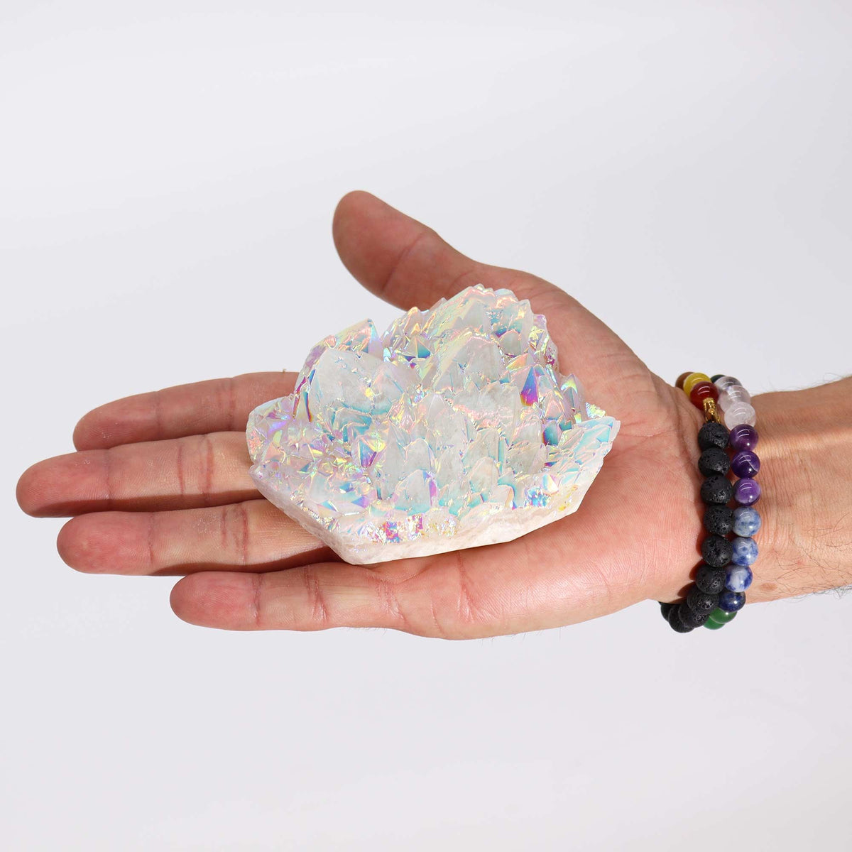 Lrg Enhanced Quartz - Aura Angel Quartz (approx 300-450gm 8-15cm)