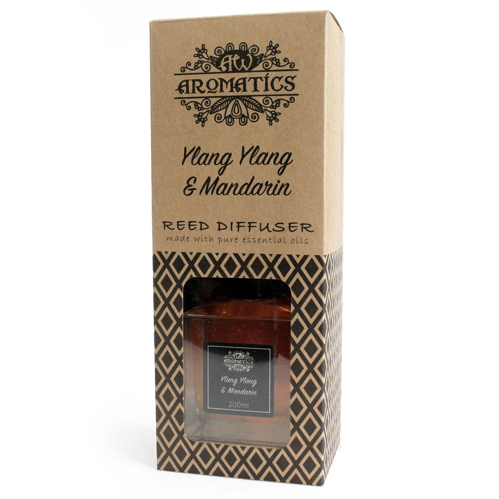 200 ml ylang ylang és mandarin illóolajos nádpálcás illatosító