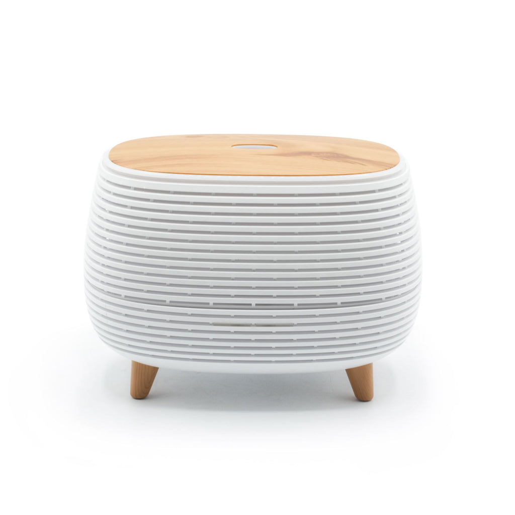 Futuristischer geriffelter Aroma-Diffuser mit Farbwechsel-Licht