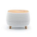Futuristischer geriffelter Aroma-Diffuser mit Farbwechsel-Licht