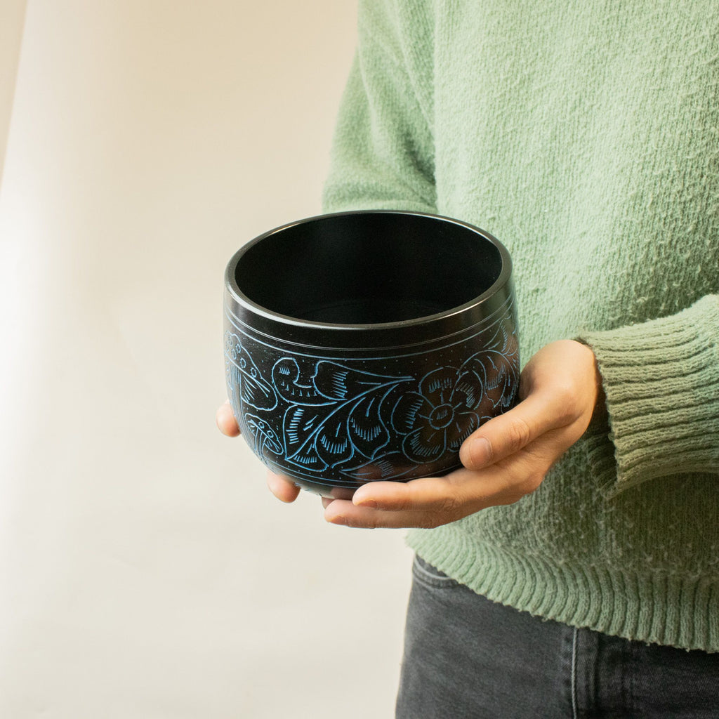 Üst hangtál - varázsgomba - kék (15 cm)