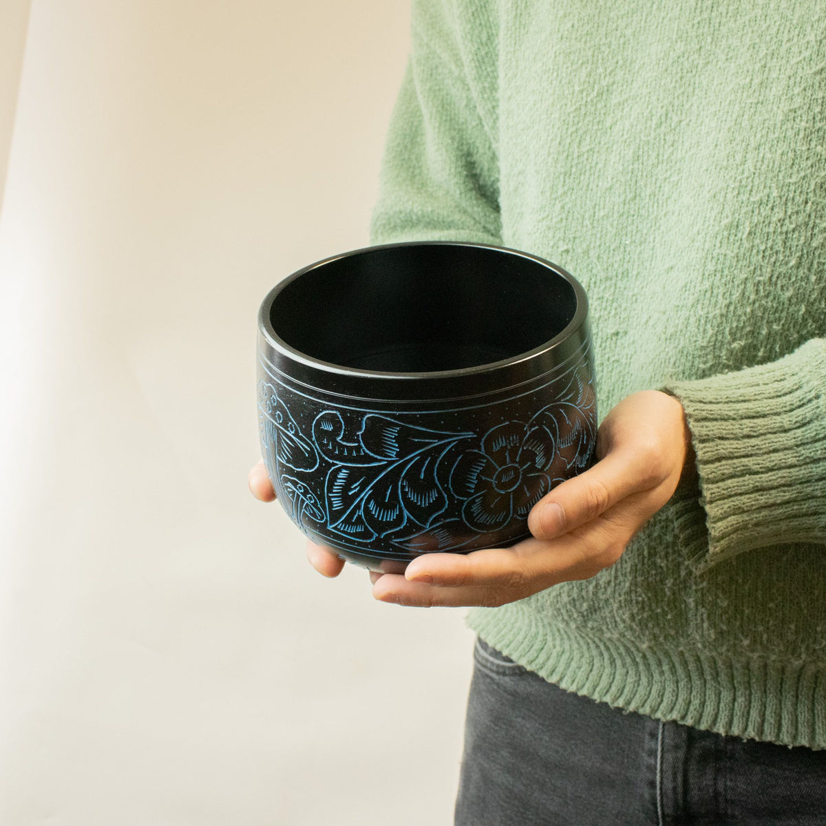 Üst hangtál - varázsgomba - kék (15 cm)