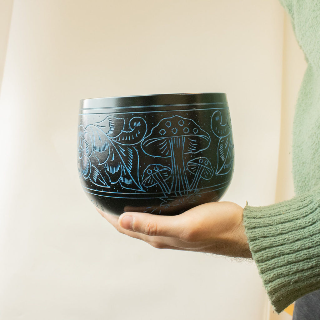 Üst hangtál - varázsgomba - kék (15 cm)