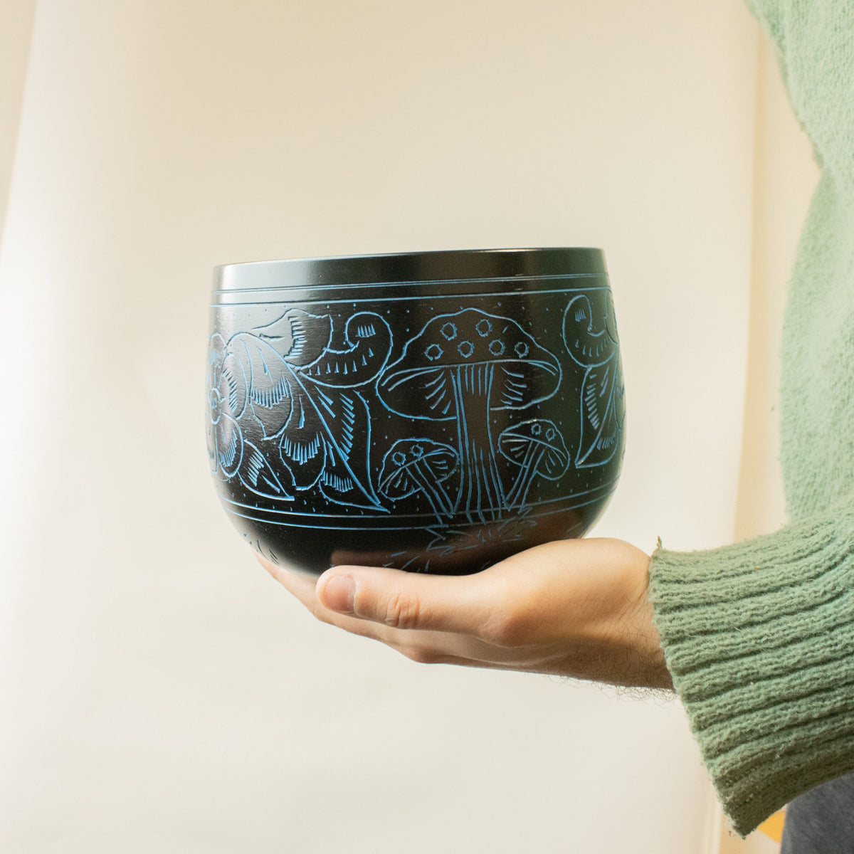 Üst hangtál - varázsgomba - kék (15 cm)