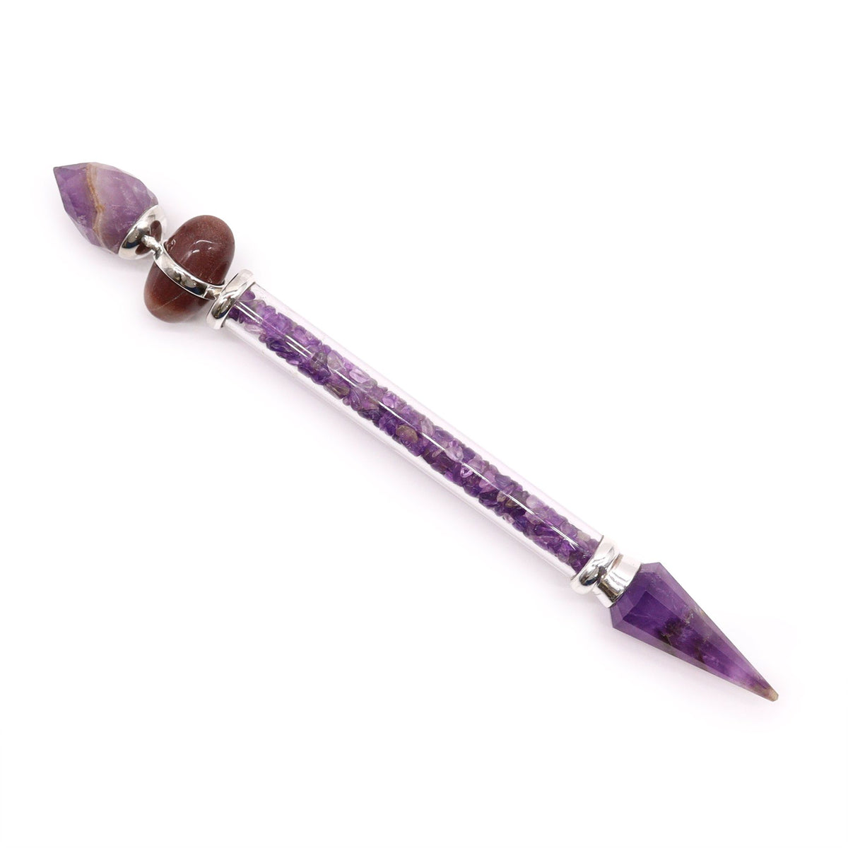 Shiva lingam varázspálca - ametiszt - siker