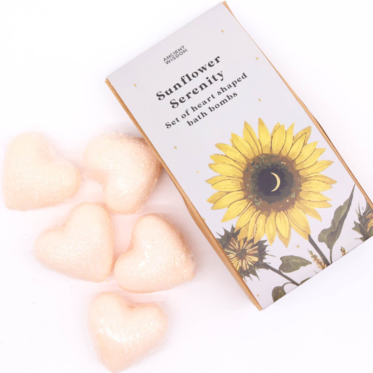 Badeherz-Geschenkset Sonnenblumen-Ruhe