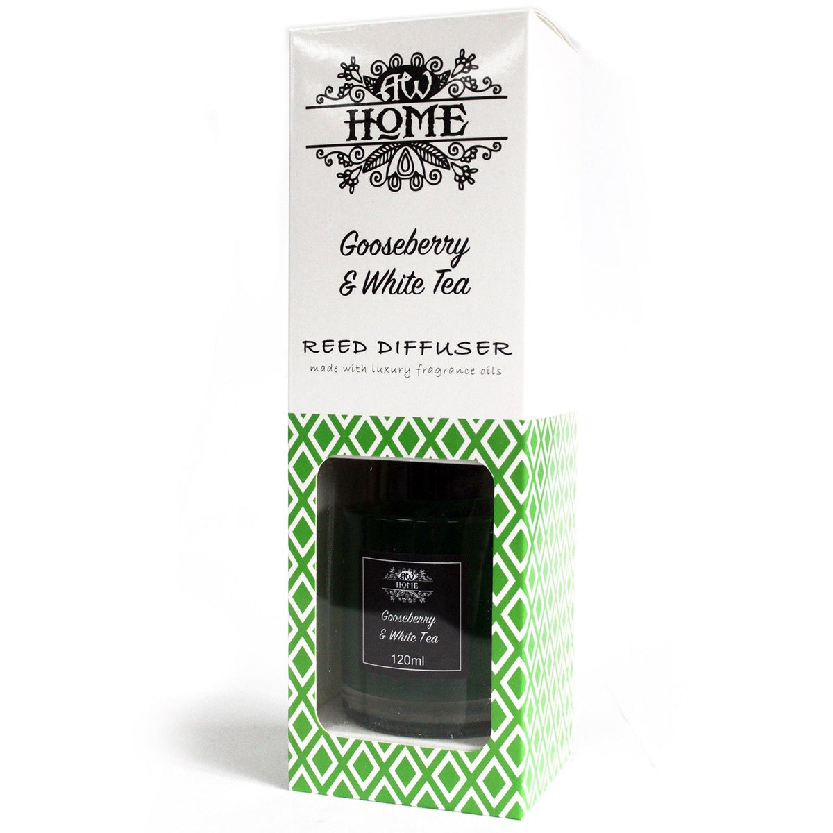 120 ml nádpálcás illatosító - egres és fehér tea