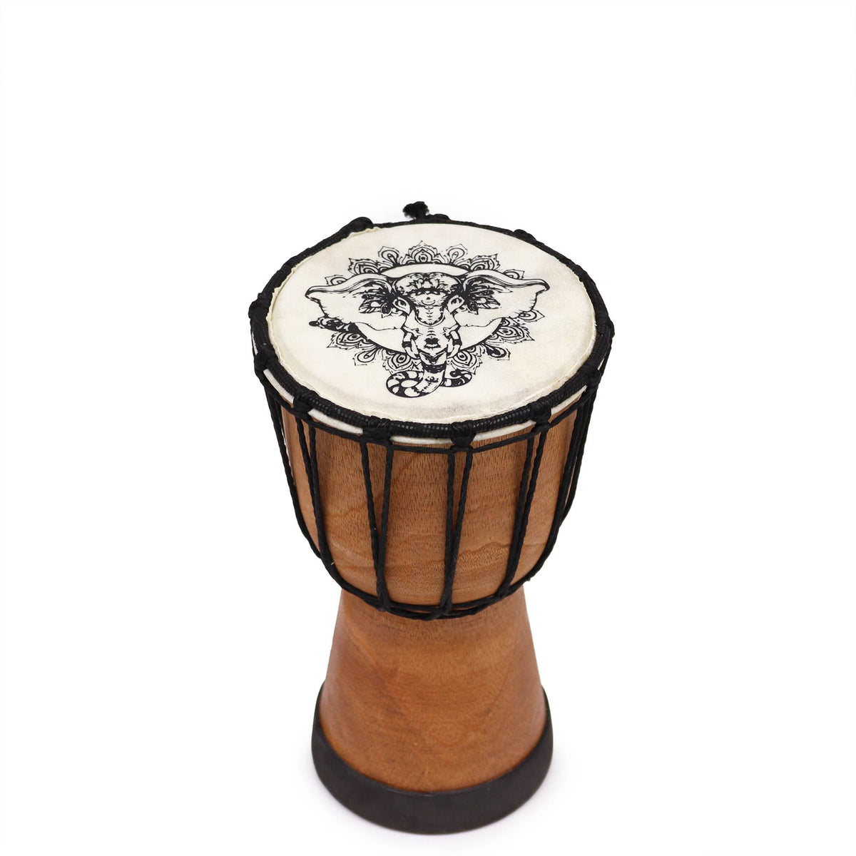 Ručně vyrobený buben djembe se širokou hlavou – 20cm