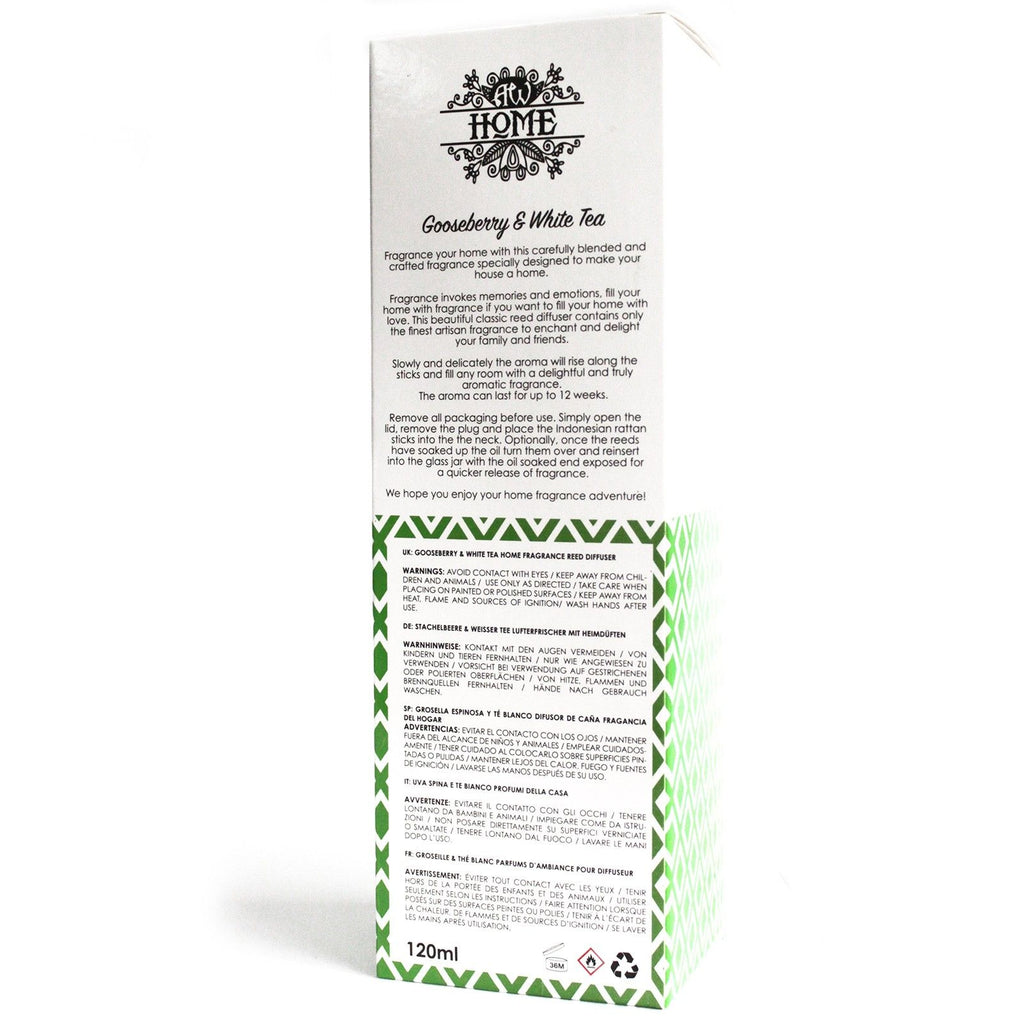 120 ml nádpálcás illatosító - egres és fehér tea