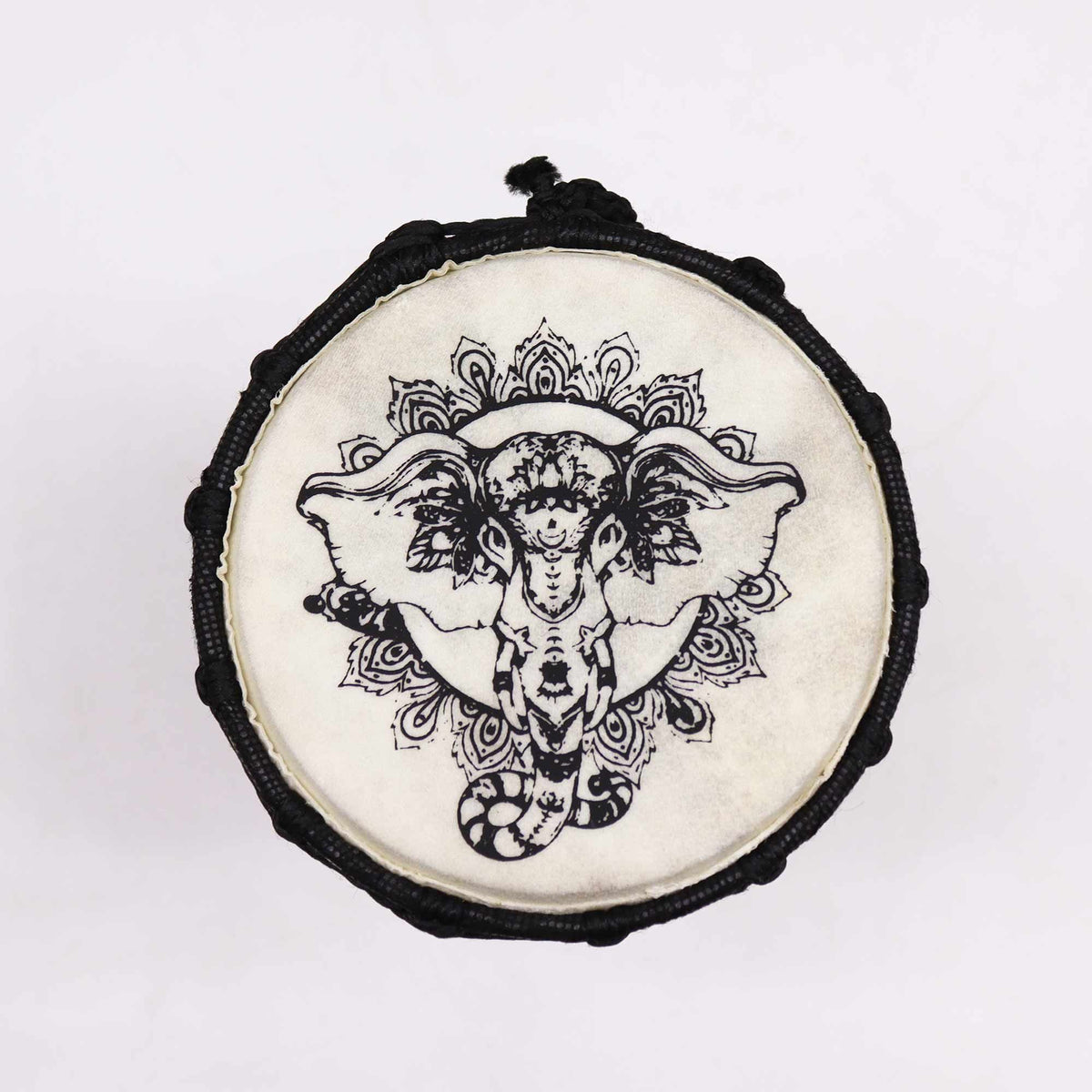 Ručně vyrobený buben djembe se širokou hlavou – 20cm