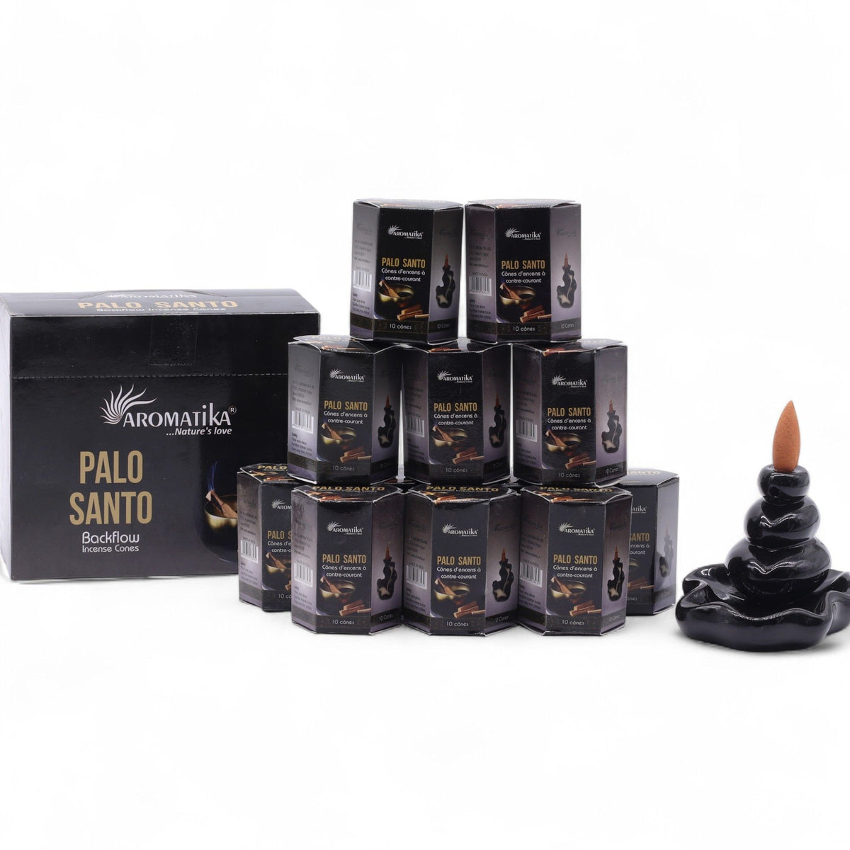 Masala visszafolyós füstölőkúp, 10 db – palo santo