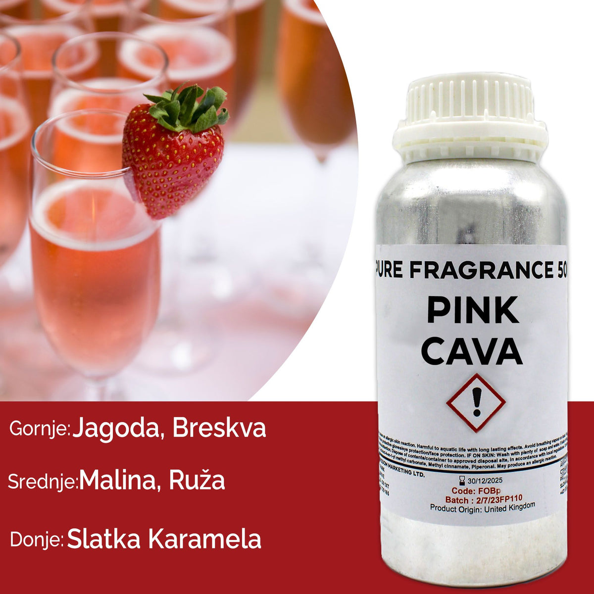 Pink Cava tiszta parfümolaj - 500 ml