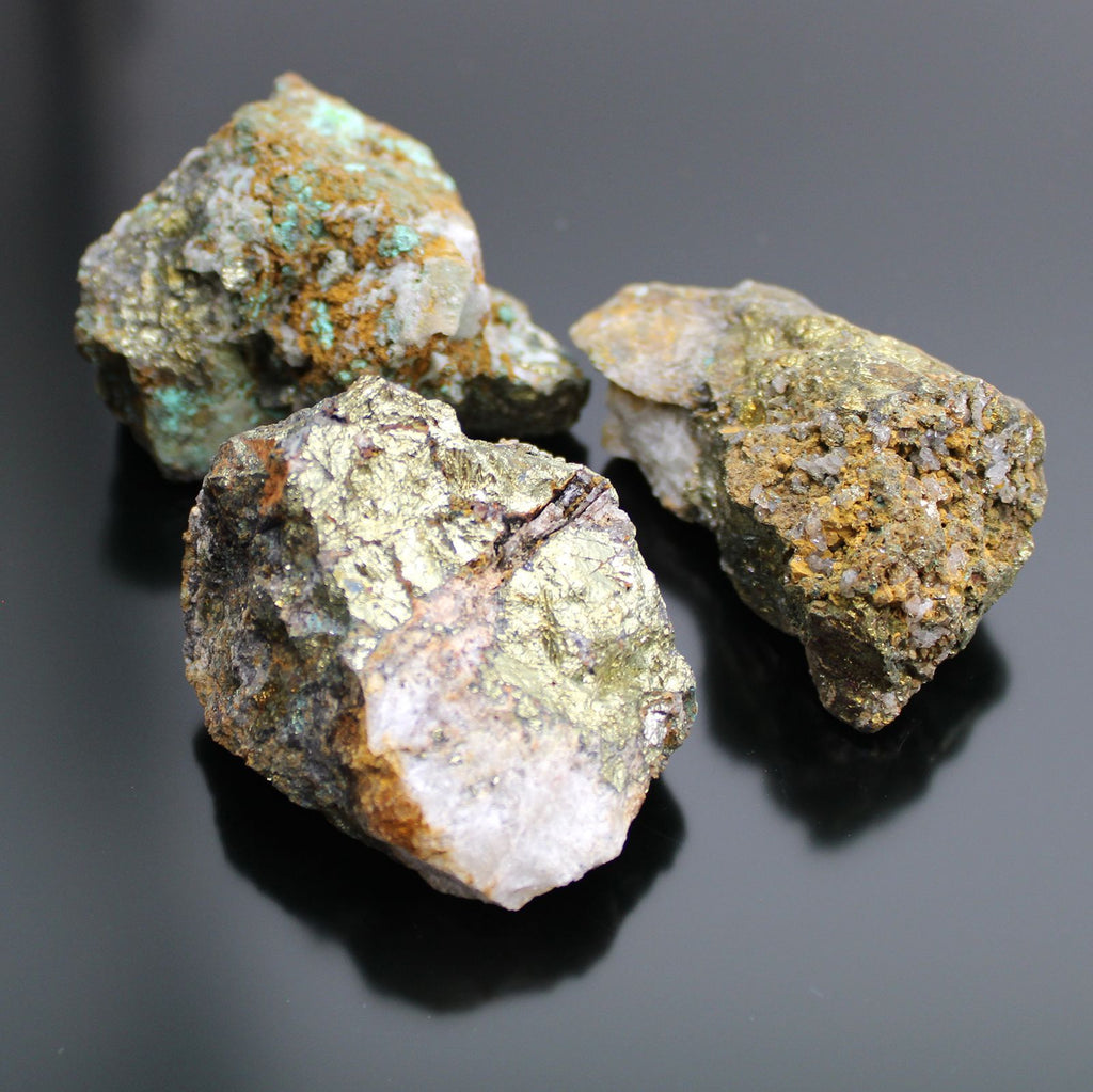 Vzorky minerálů – chalkopyrit (cca 80 kusů)