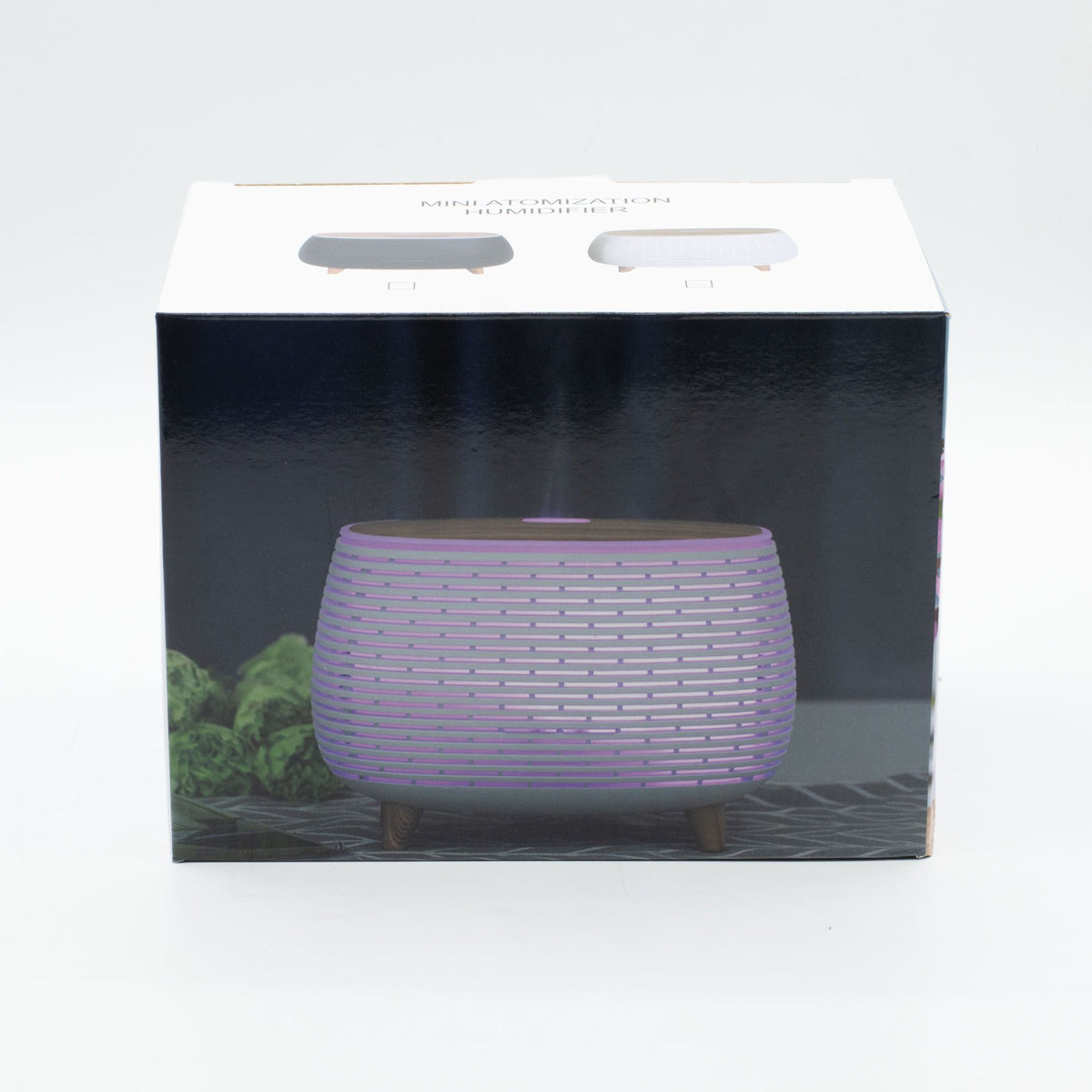 Futuristischer geriffelter Aroma-Diffuser mit Farbwechsel-Licht