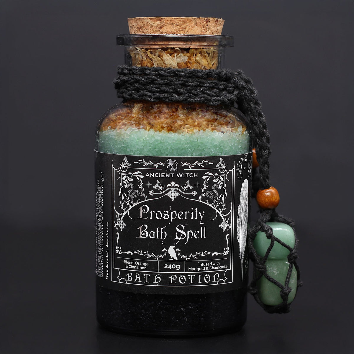 Ancient Witch fürdővarázs-főzet és aventurin kristály amulett - Bőség