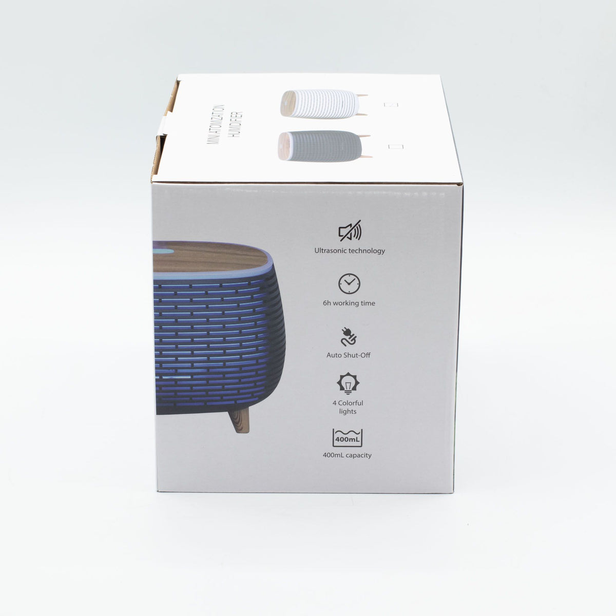Futuristischer geriffelter Aroma-Diffuser mit Farbwechsel-Licht