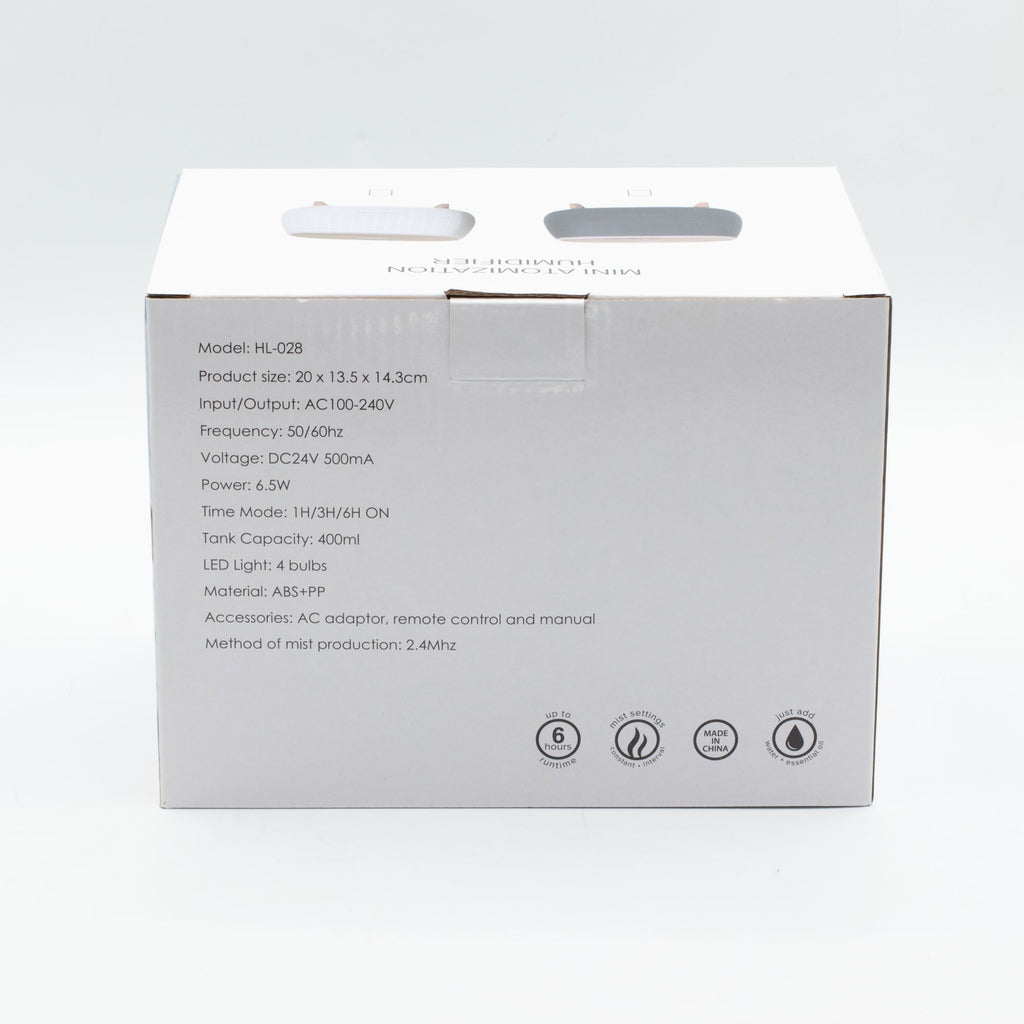 Futuristischer geriffelter Aroma-Diffuser mit Farbwechsel-Licht