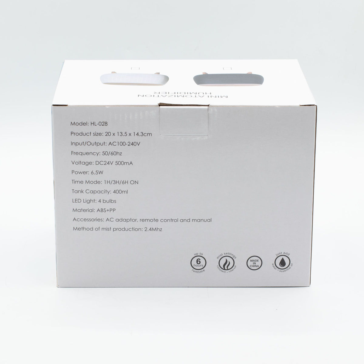 Futuristischer geriffelter Aroma-Diffuser mit Farbwechsel-Licht