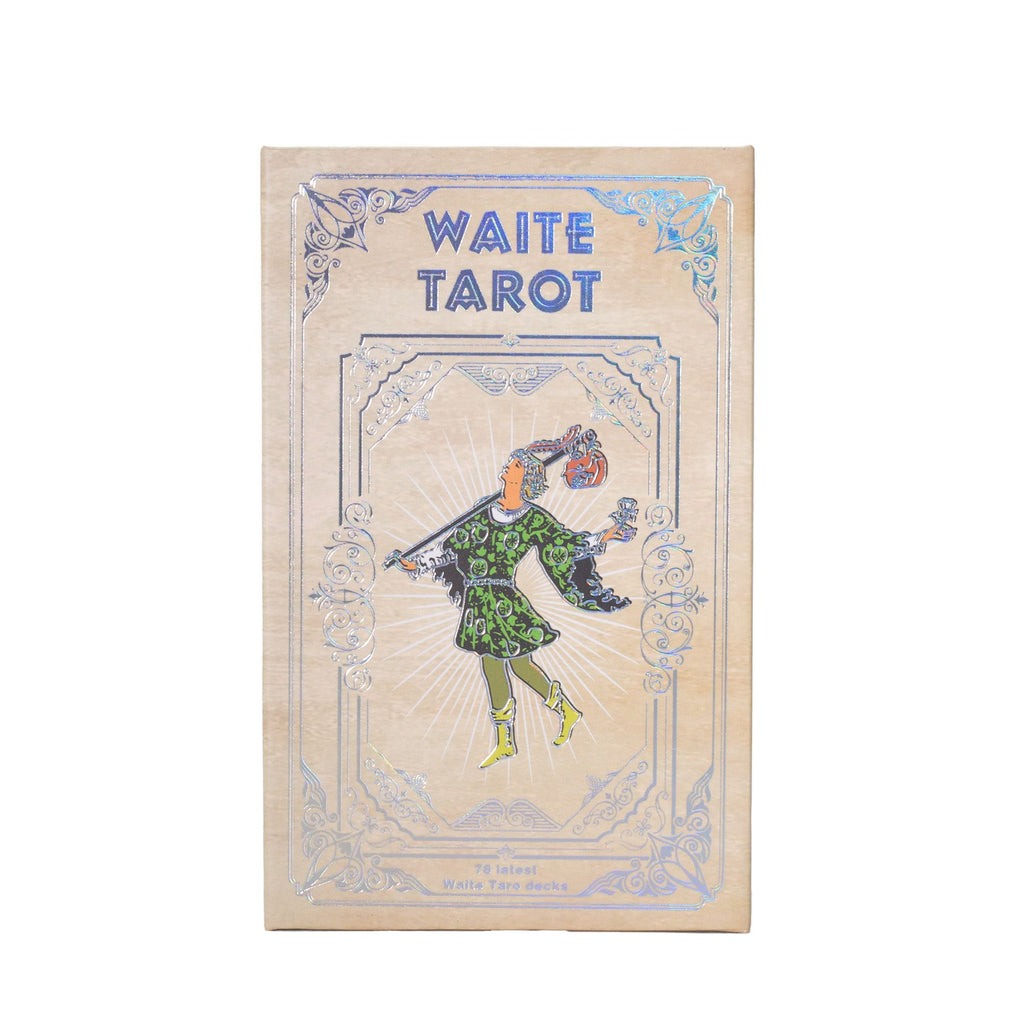Ezüstfóliás Waite tarot kártya szett - füzettel