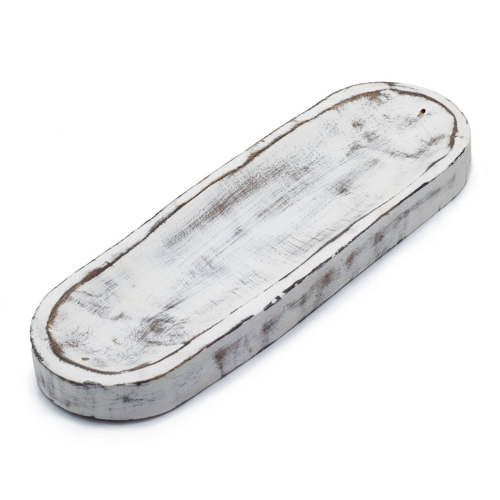 Nagy füstölőtálca 30x10 cm - Klasszikus fehérített