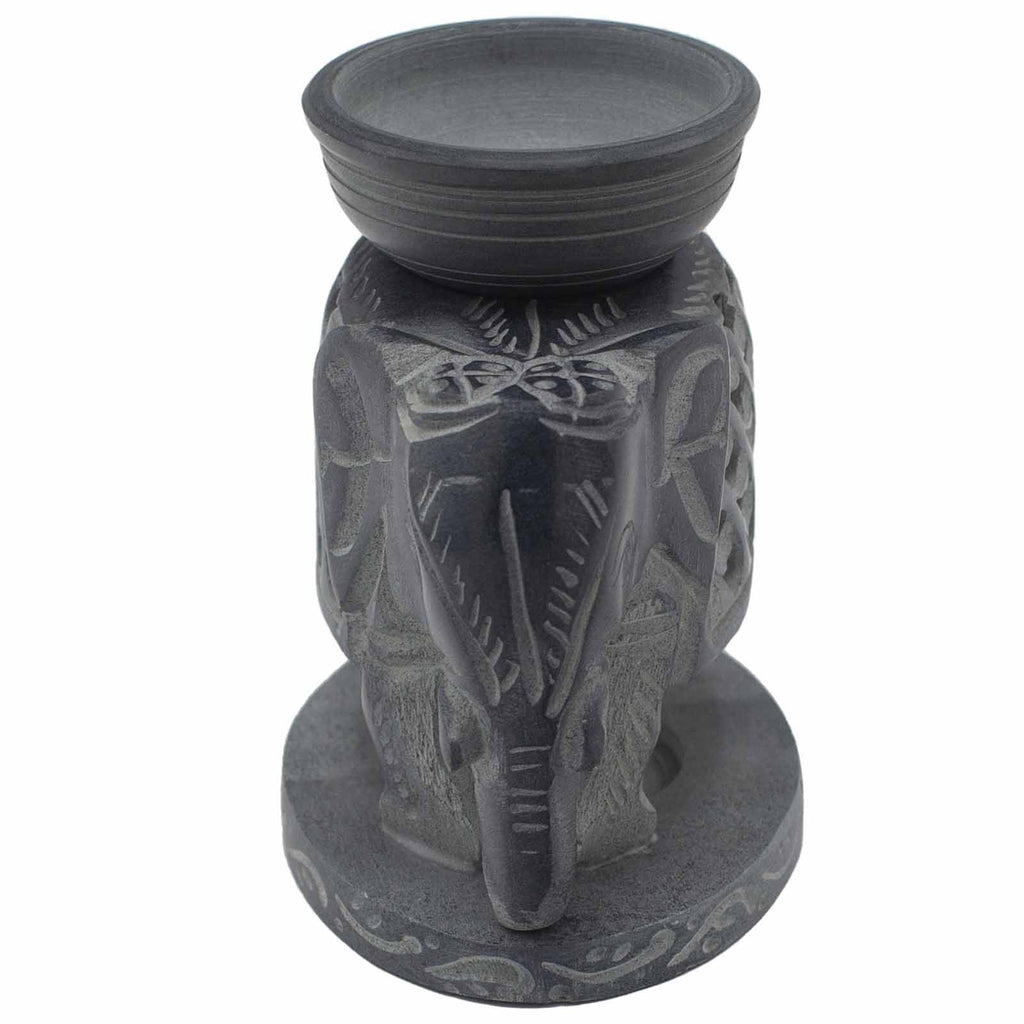 Zsírkő aromalámpa 10,5 cm - álló elefánt